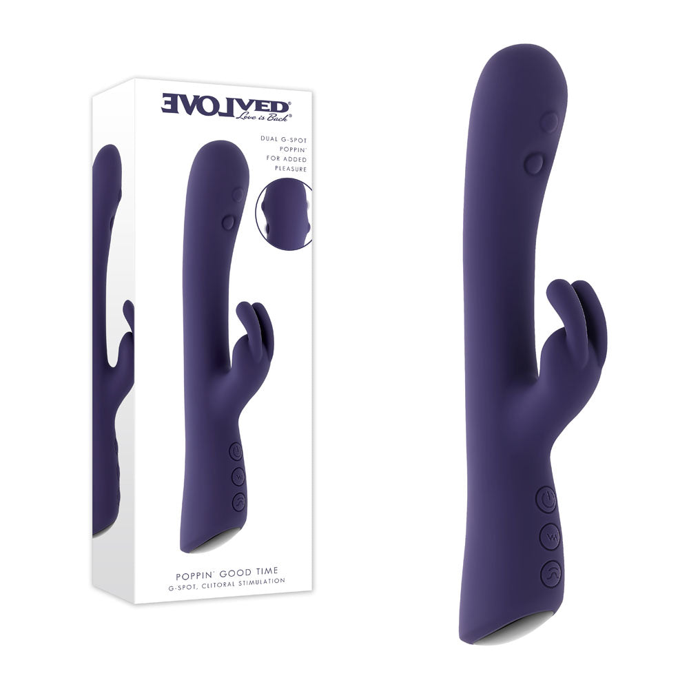 Evolved POPPIN GOOD TIME Dual Tapping Rabbit Vibrator