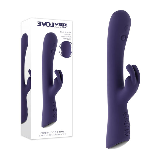 Evolved POPPIN GOOD TIME Dual Tapping Rabbit Vibrator