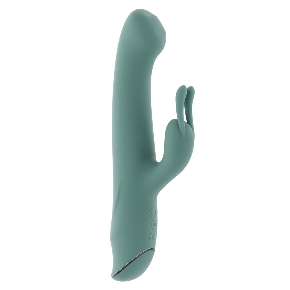 Evolved SATIN SWIRL Rabbit Vibrator with Swirling Beaded Head