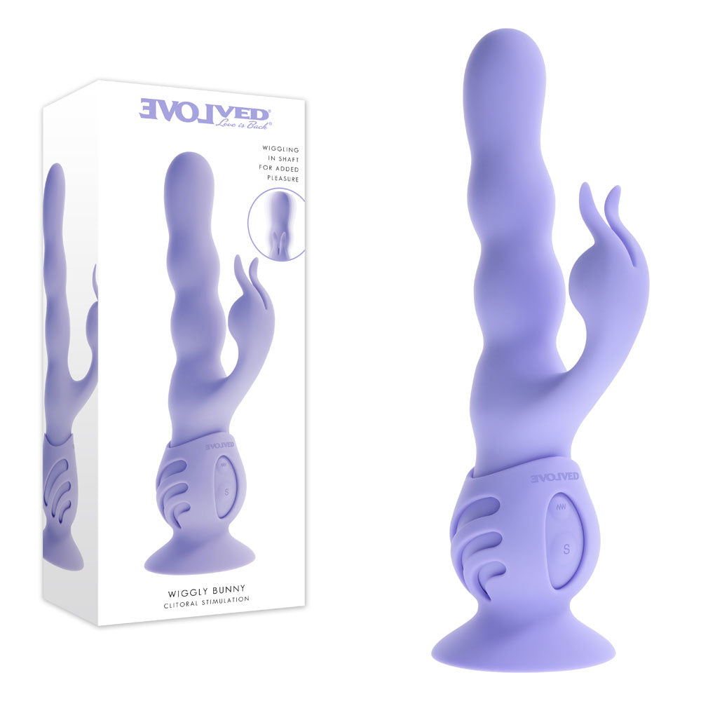 Evolved WIGGLY BUNNY Rabbit Vibrator with Suction Base