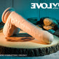 Evolved PEEK A BOO VIBRATING DILDO LIGHT 20.3cm USB Rechargeable Uncut Dong