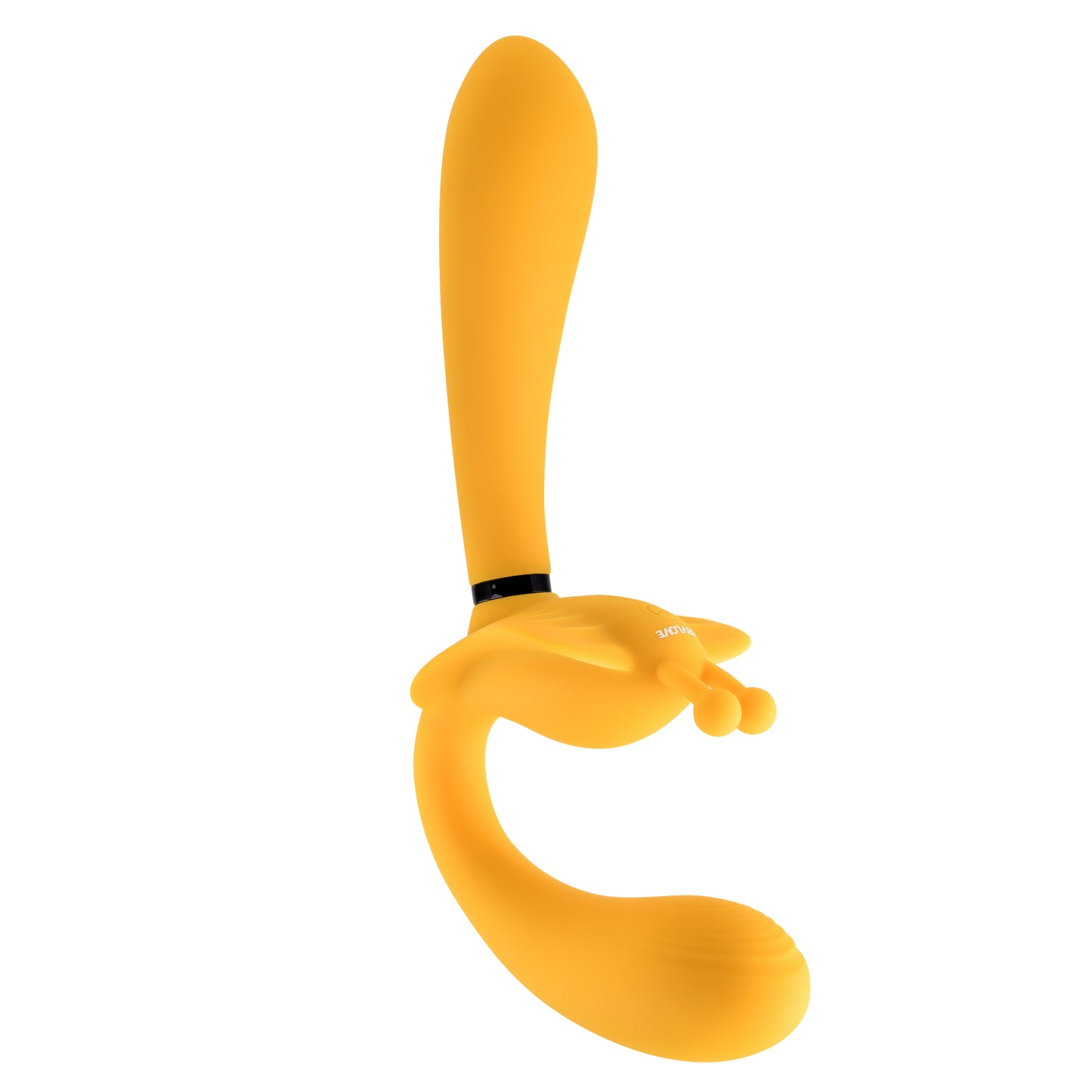 Evolved THE MONARCH Couples Vibrator - Triple Shaft Strapless Strap-On Vibrator