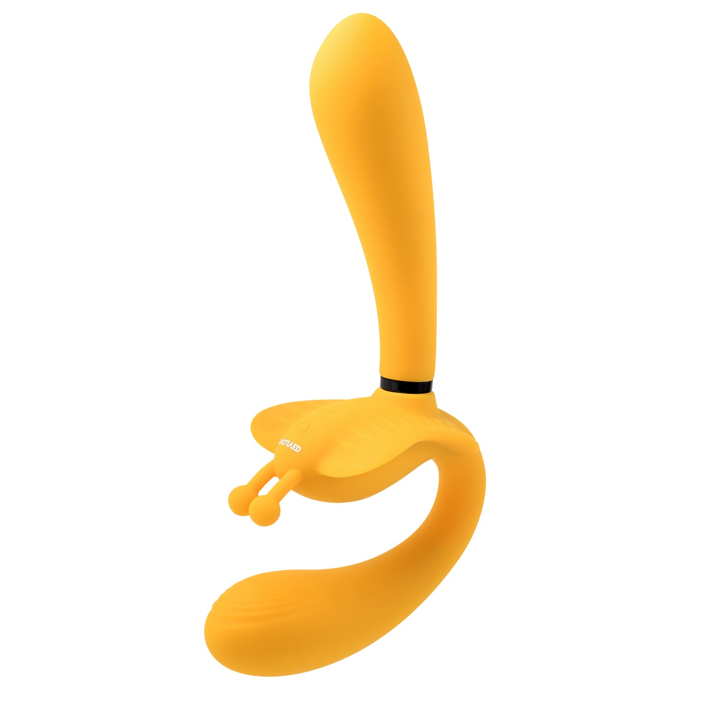Evolved THE MONARCH Couples Vibrator - Triple Shaft Strapless Strap-On Vibrator
