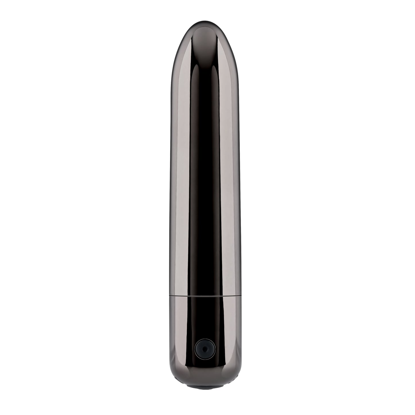 Evolved REAL SIMPLE Black Chrome 10cm USB Rechargeable Bullet Vibrator