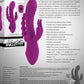 Evolved FOURGASM Purple 21.9cm Triple Vibrator with Suction