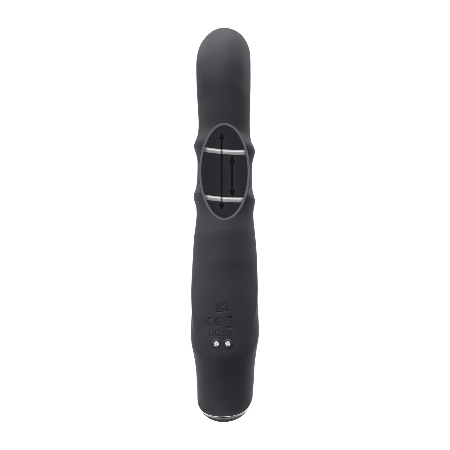 Evolved RINGMASTER Black 23.1cm USB Rechargeable Rabbit Vibrator