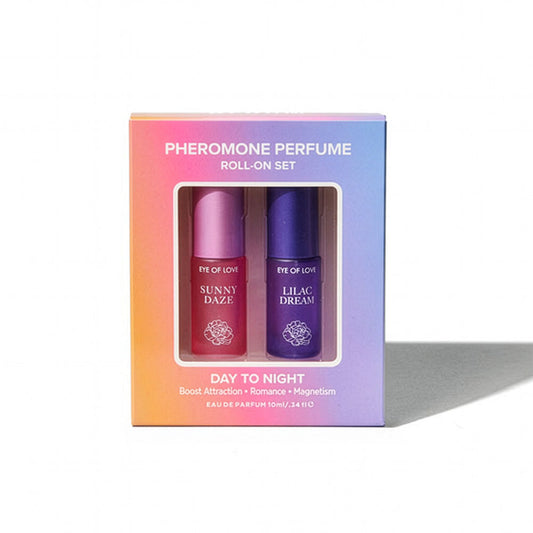 Eye Of Love Day to Night Pheromone Perfume Roll-On Set for Her (Sunny Daze & Lilac Dream)