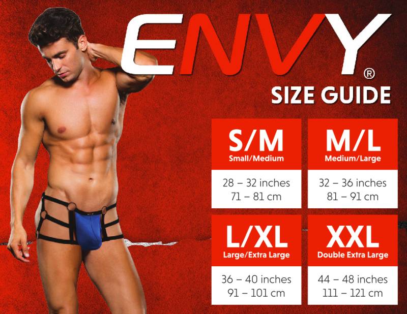 Envy Low Rise Jock White Size S/M or M/L or L/XL