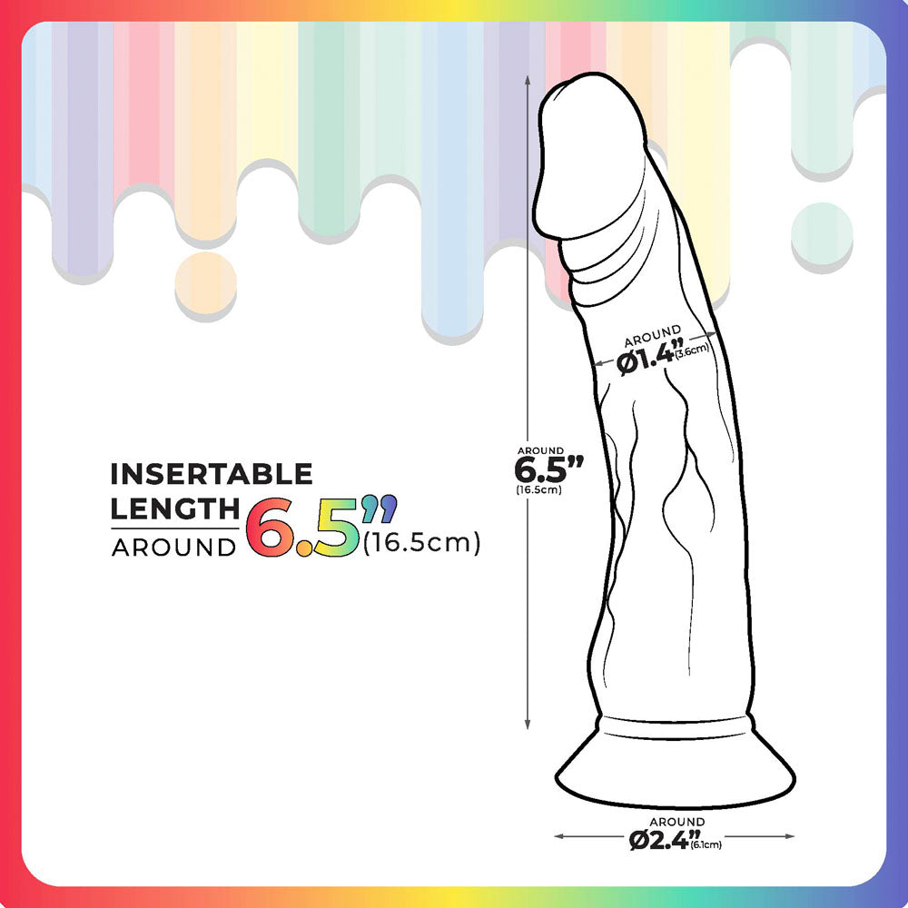 Excellent Power | Jellido 16.5cm Clear Coloured Dildo