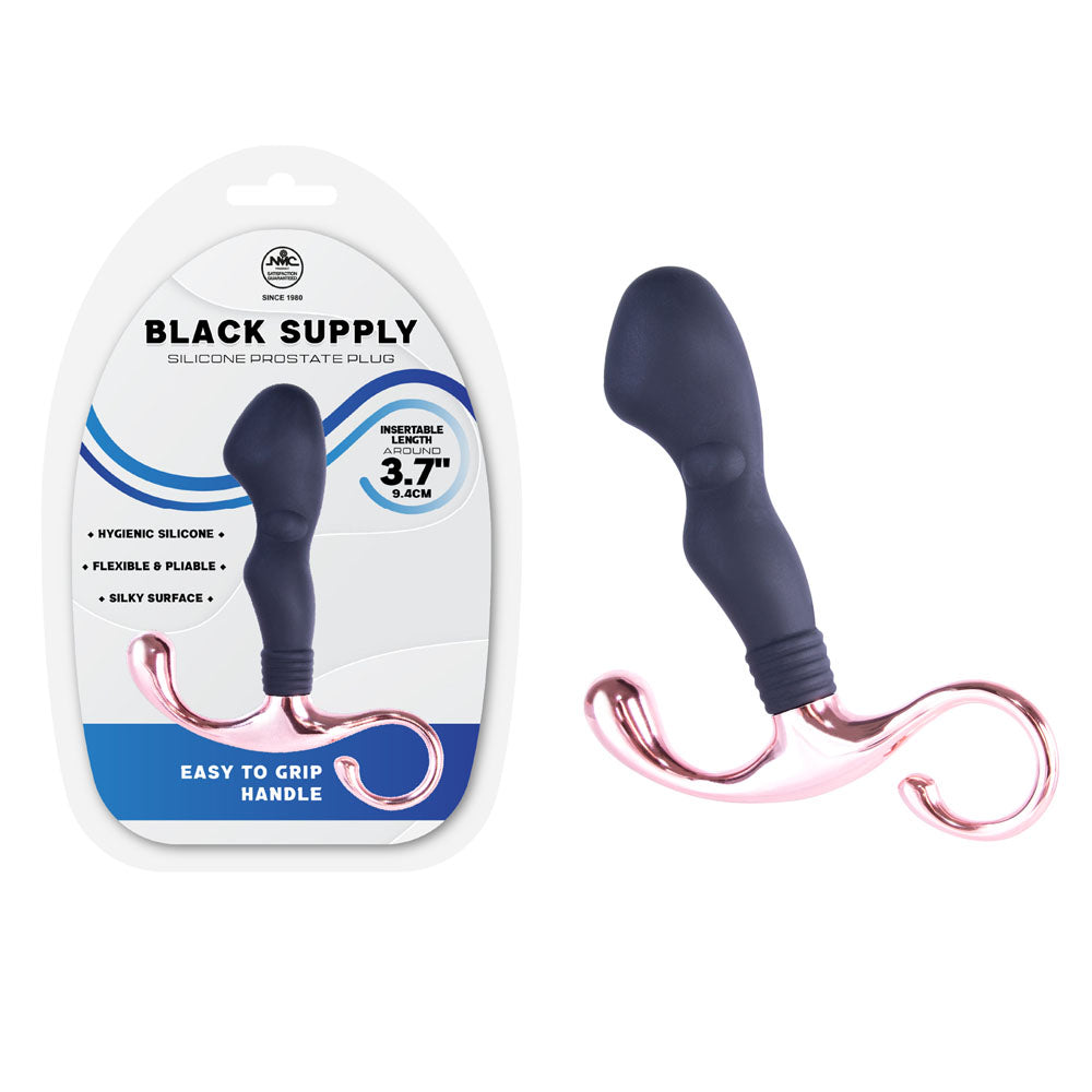 Excellent Power Black Supply Silicone Prostate Plug 03