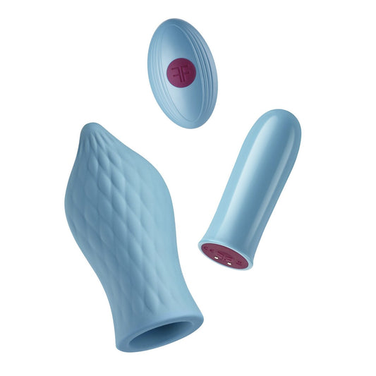 Femme Funn Versa Bullet with Remote Control + Sleeve - Light Blue