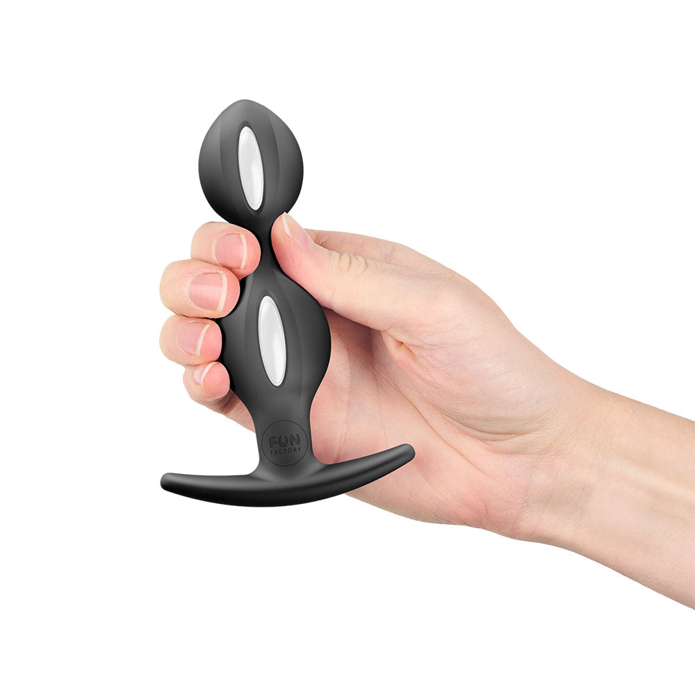 Fun Factory B Balls Duo - Weighted Butt Plug - Black