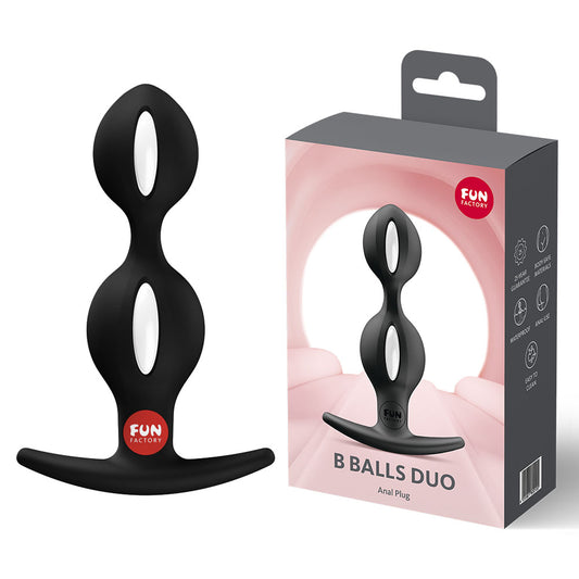 Fun Factory B Balls Duo - Weighted Butt Plug - Black