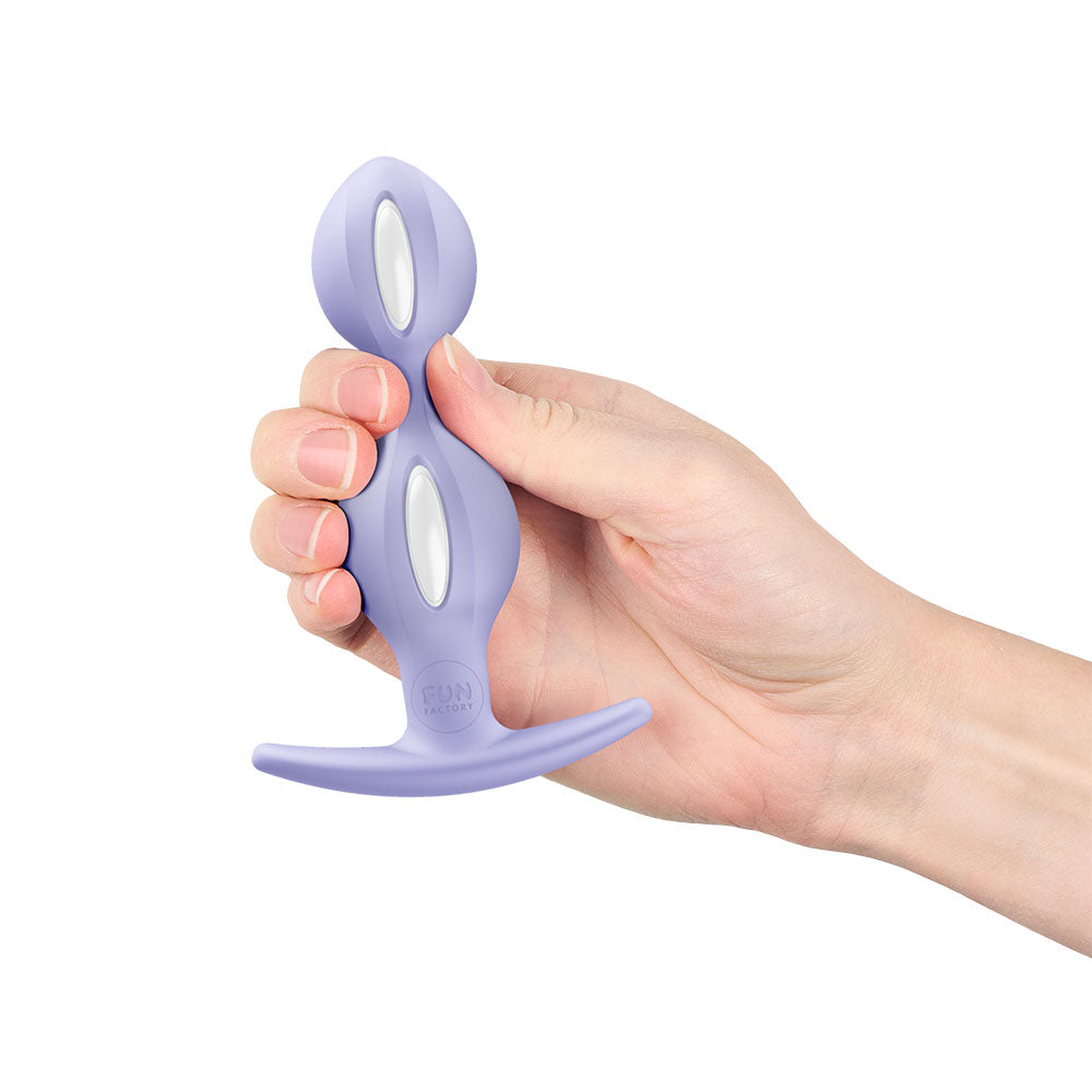 Fun Factory B Balls Duo - Weighted Butt Plug - Purple