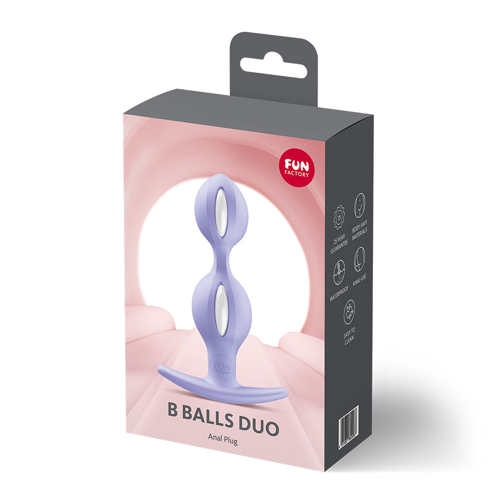 Fun Factory B Balls Duo - Weighted Butt Plug - Purple