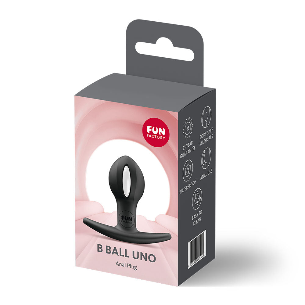 Fun Factory B Ball Uno Anal Weighted Butt Plug Black