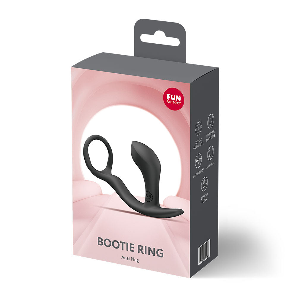 Fun Factory Bootie Ring - Cock Ring and Anal Plug - MULTIPLE COLOURS