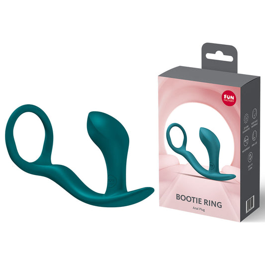 Fun Factory Bootie Ring - Cock Ring and Anal Plug - Bottle Green