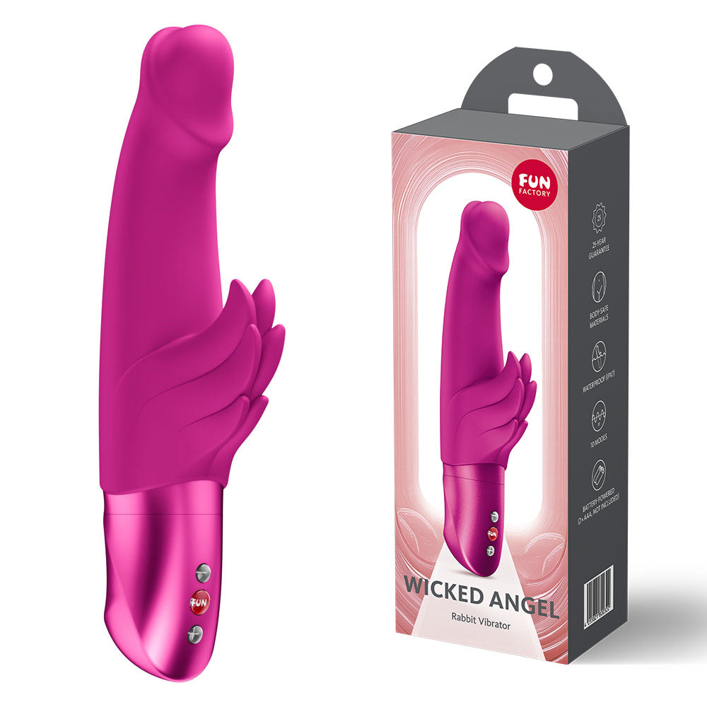 Fun Factory Wicked Angel Rabbit Vibrator - MULTIPLE COLOURS