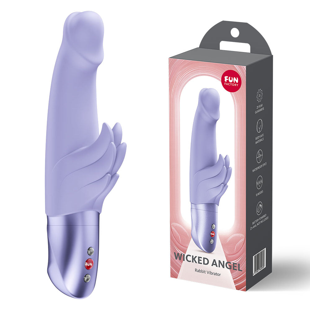 Fun Factory Wicked Angel Rabbit Vibrator - MULTIPLE COLOURS