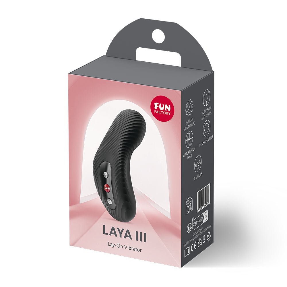 Fun Factory Laya III Lay-On Vibrator - Black