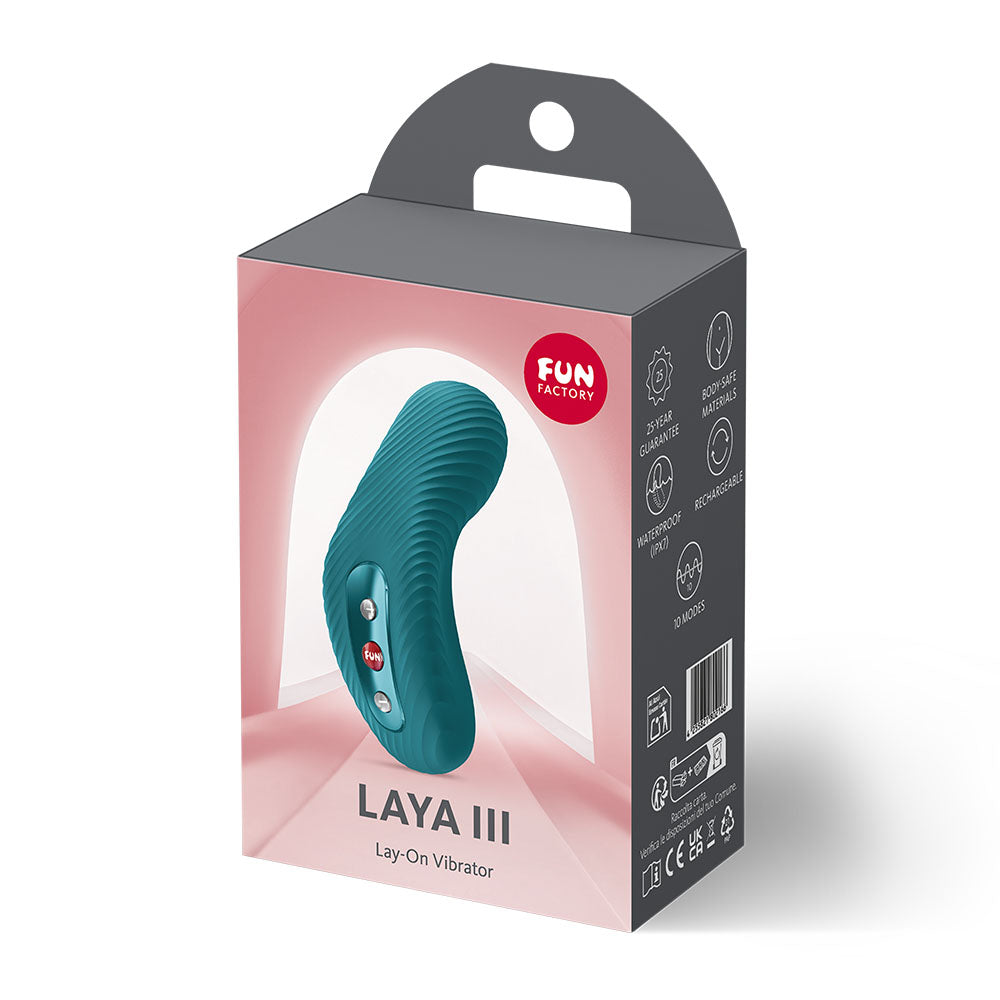 Fun Factory Laya III Lay-On Vibrator - Bottle Green