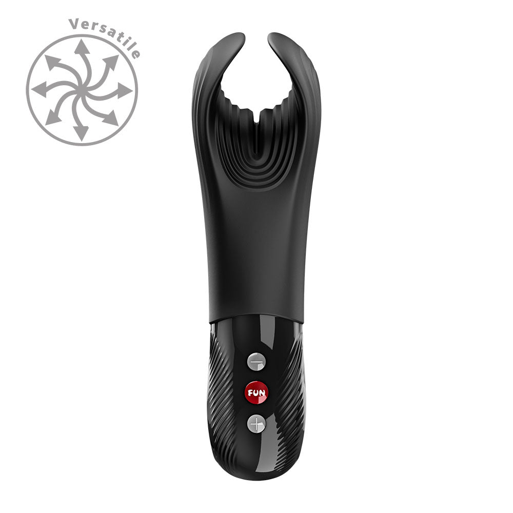 Fun Factory Manta Vibrating Stroker Couples Vibrator 2026 Black