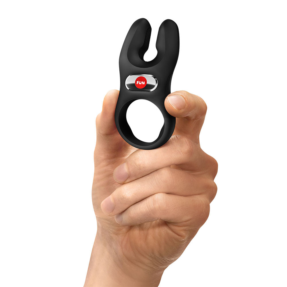 Fun Factory NOS PRO Vibrating Couples Cock Ring - Black