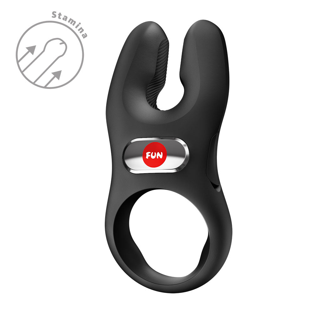 Fun Factory NOS PRO Vibrating Couples Cock Ring - Black