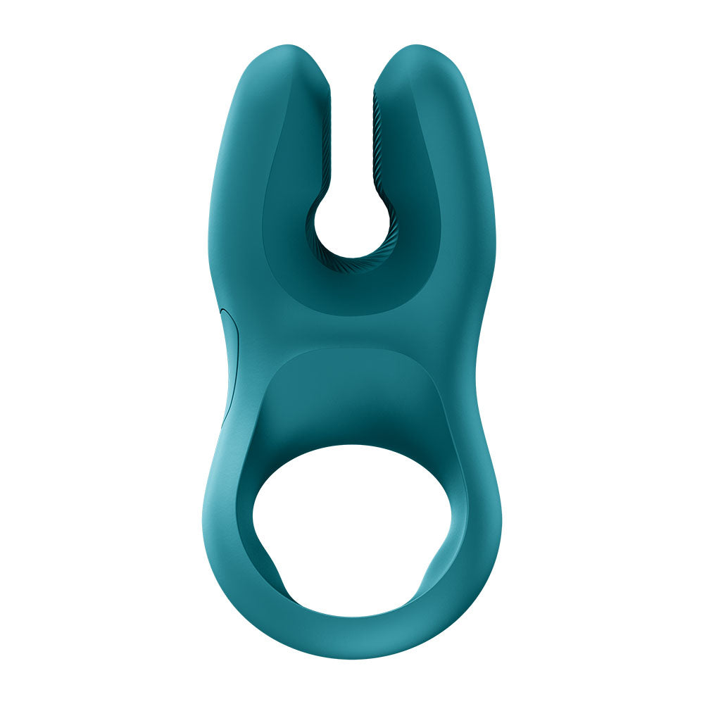 Fun Factory NOS PRO Vibrating Couples Cock Ring - Bottle Green