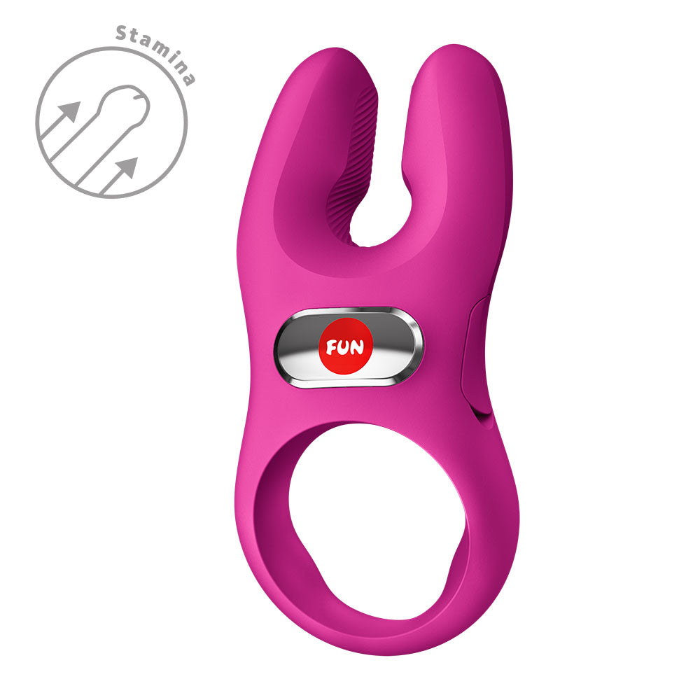 Fun Factory NOS PRO Vibrating Couples Cock Ring - Magenta