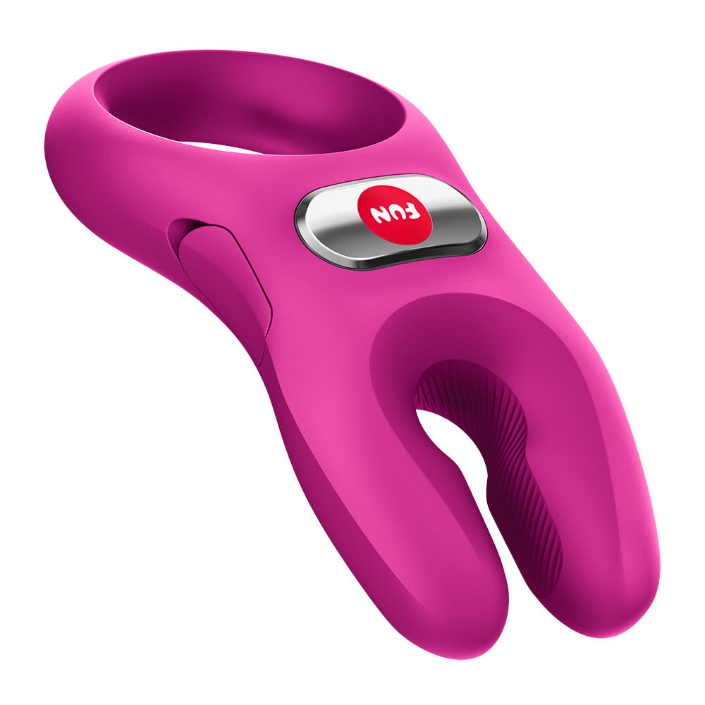 Fun Factory NOS PRO Vibrating Couples Cock Ring - Magenta