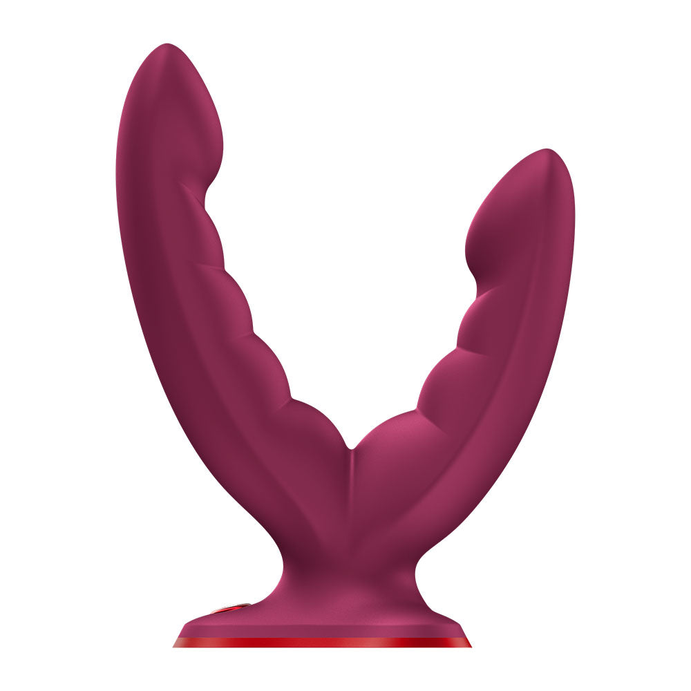 Fun Factory Ryde Grinding Dildo - Wine Red