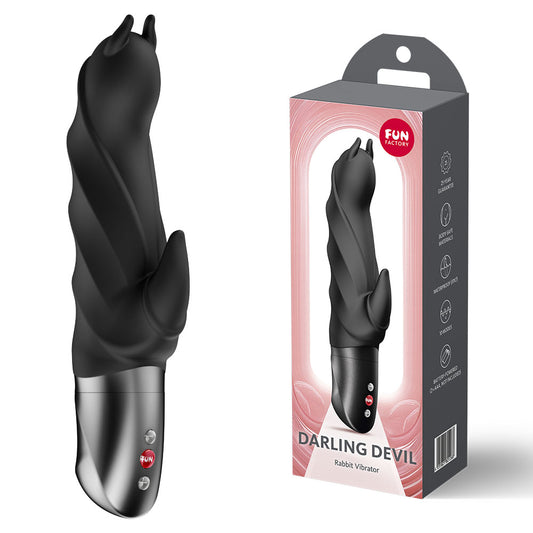 Fun Factory Darling Devil Rabbit Vibrator - Black