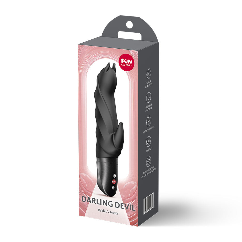 Fun Factory Darling Devil Rabbit Vibrator - Black