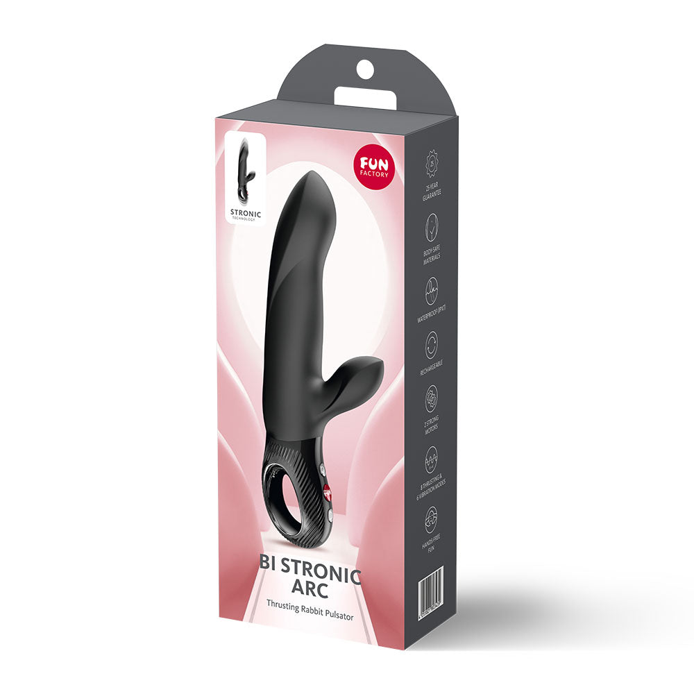 Fun Factory BI STRONIC ARC Thrusting Rabbit Vibrator 2026 Black