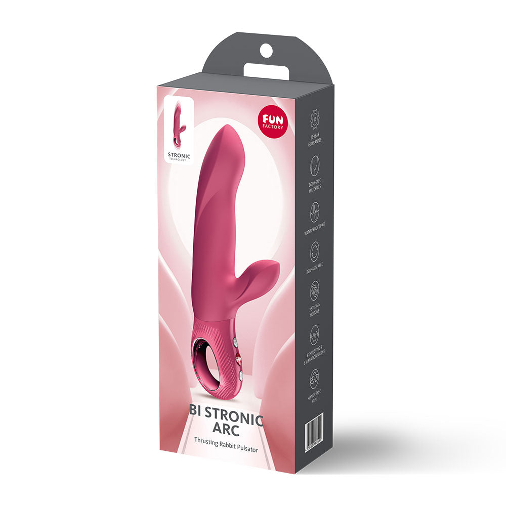 Fun Factory BI STRONIC ARC Thrusting Rabbit Vibrator 2026 Raspberry
