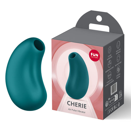 Fun Factory CHERIE Air Pulse Clitoral Stimulator Vibrator Bottle Green