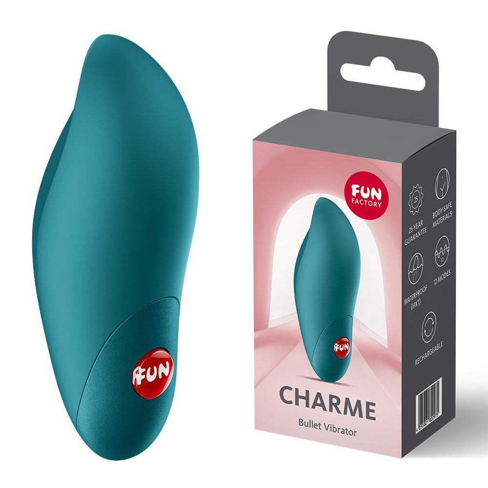 Fun Factory Charme Curved Bullet Vibrator - MULTIPLE COLOURS