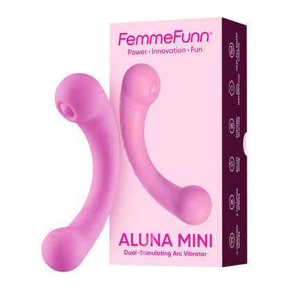 Femme Funn Aluna Mini - Dual-Stimulating Arc Thumping Vibrator - MULTIPLE COLOURS
