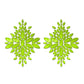 Fantasy Lingerie GLOW Fashion Pasties Set - Glow Green Crystals