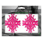 Fantasy Lingerie GLOW Fashion Pasties Set - Glow Pink Crystals