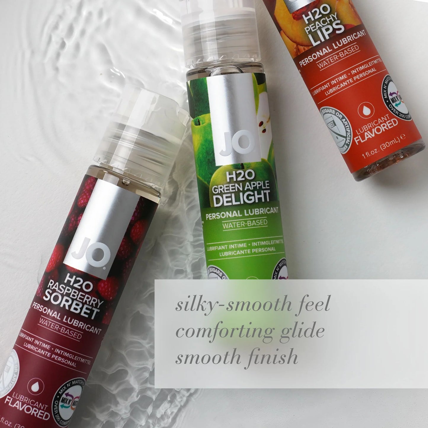 JO H2O Flavored Raspberry Sorbet Lubricant 1oz/30ml