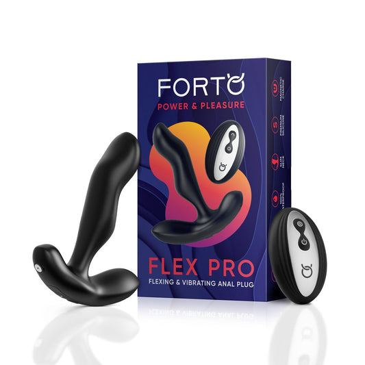 Forto Flex Pro - Flexing & Vibrating Anal Plug with Remote