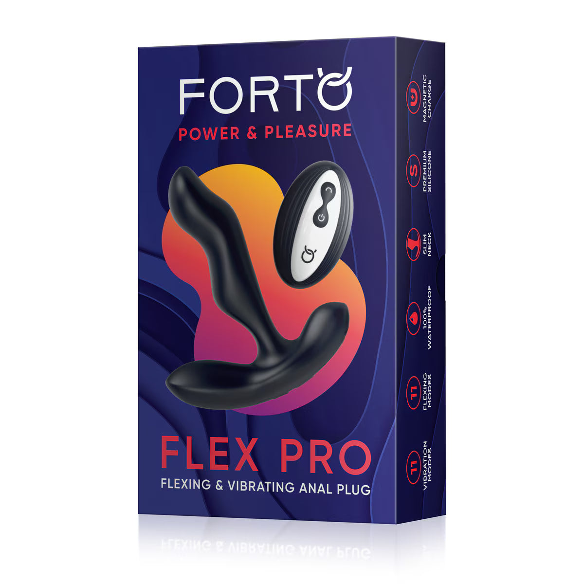 Forto Flex Pro - Flexing & Vibrating Anal Plug with Remote
