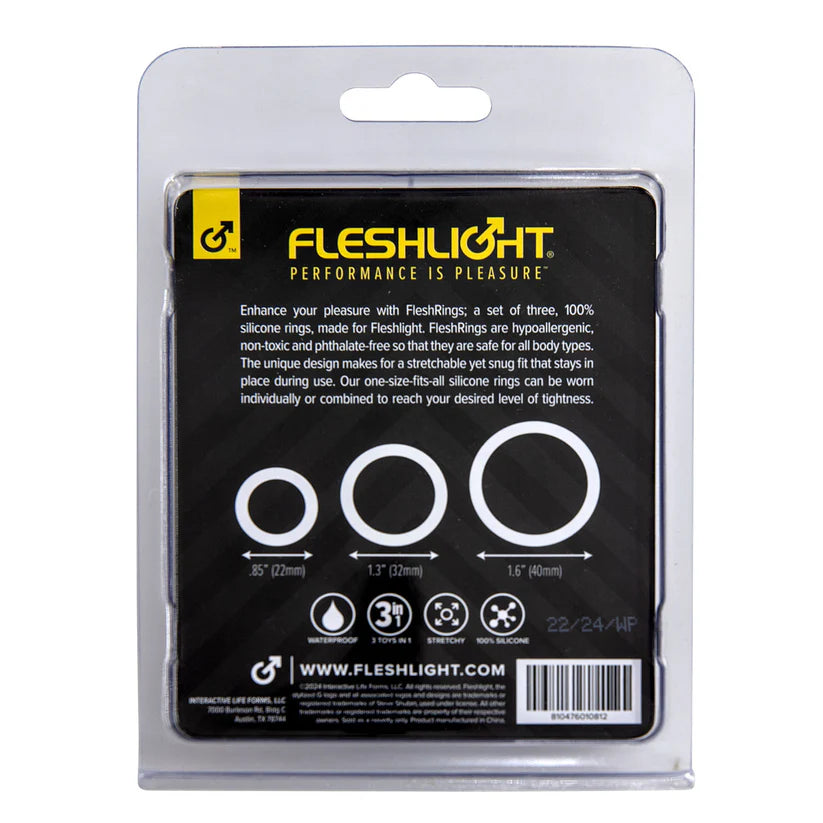 Fleshlight FleshBands Cock Rings - 3 Pack