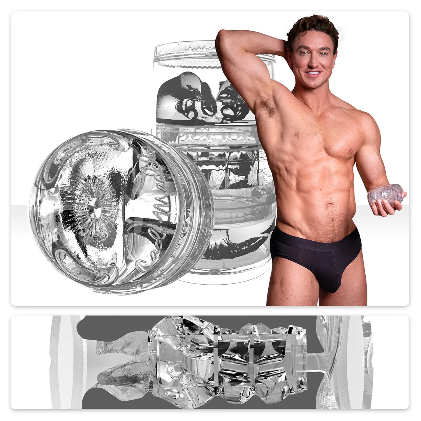 Fleshlight Fleshjack Boys Cade Maddox Quickshot Mouth/Ass Masturbator