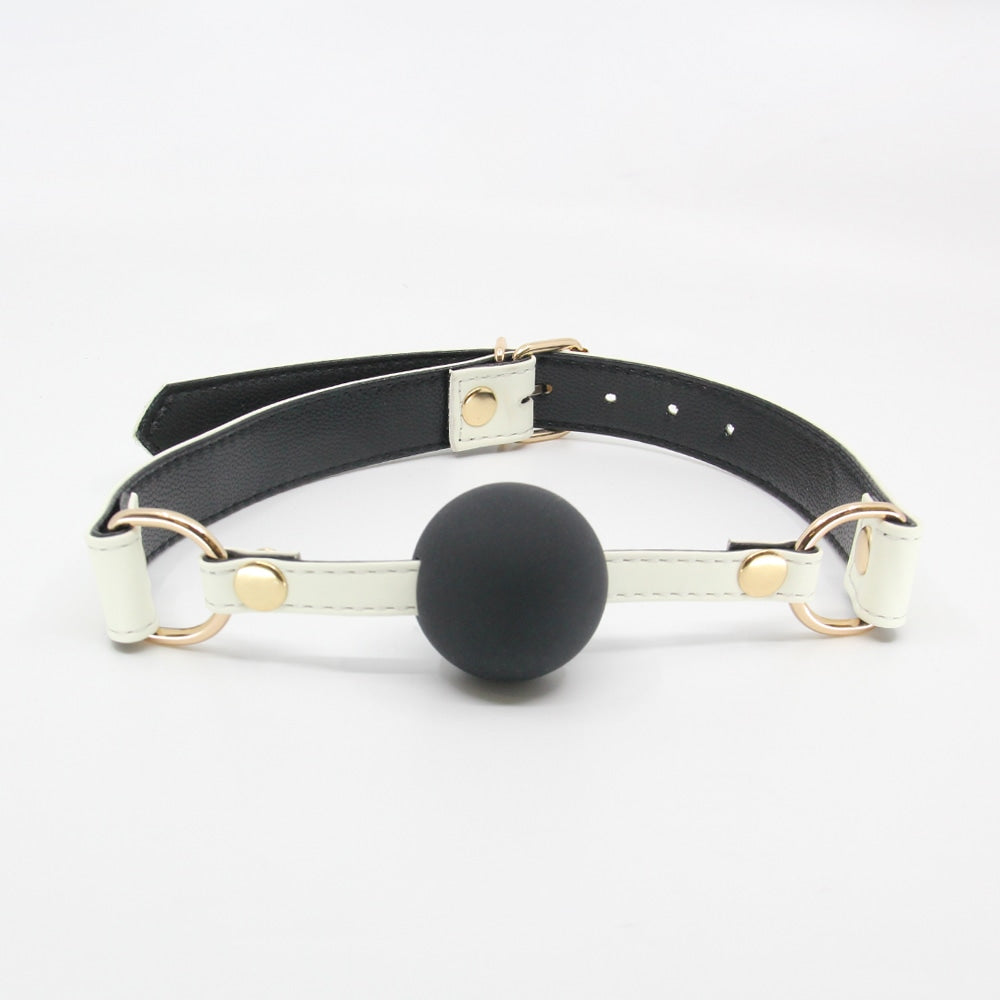 Love In Leather Glow In The Dark Gag With Solid Ball GAG068