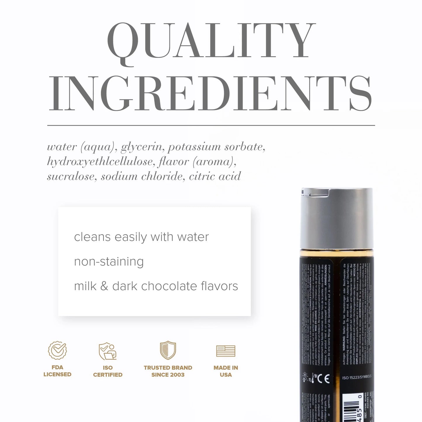 JO White Chocolate Raspberry Truffle Water Based Flavoured Lubricant 30ml