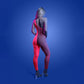 Fantasy Lingerie GLOW Hyperdrive Bodystocking Glow In Dark Pink - OS